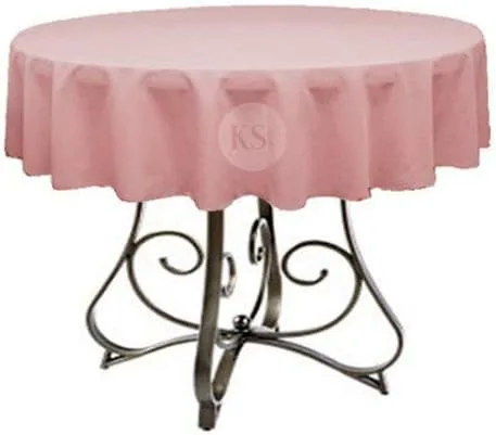 Vista 8 de Mantel redondo de poliéster de 72 pulgadas, disponible en más de 45 colores, ideal para restaurantes y superposiciones versátiles de eventos, elige