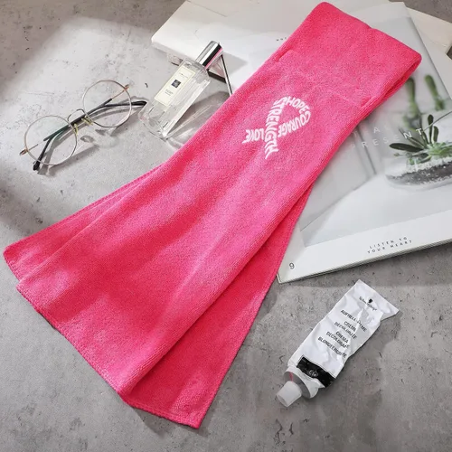 Vista 6 de Tranqun Toallas de fútbol con cinta rosa de 17.3 x 4.5 pulgadas, toalla deportiva para concientización sobre el cáncer de mama, accesorios de fútbol