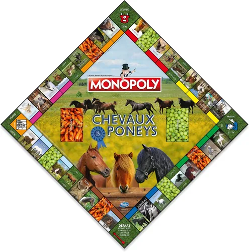 Vista 3 de MONOPOLY CHEVAUX ET PONEYS - Juego de meseta - MOVIMIENTOS GANADORES