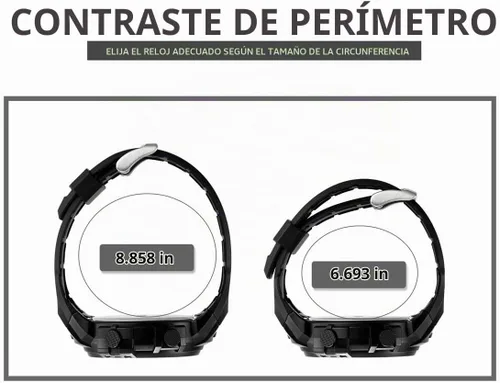 Vista 5 de IJAHWRS Reloj deportivo digital para hombre, pantalla LED impermeable y a prueba de golpes, reloj electrónico, negro