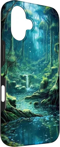 Vista 3 de iPhone 16 fantasy and enchanted Magic forest Case