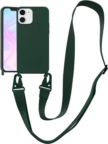 Vista 54 de Funda compatible con iPhone 8 Plus, iPhone 7 Plus/6 Plus/6S Plus con cordón, funda cruzada para iPhone con correa ajustable de silicona para iPhone