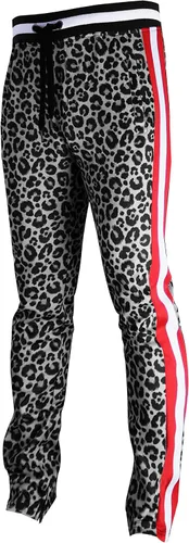 Vista 14 de SCREENSHOT Print TIE DYE Men Premium Streetwear Urban Track Pants - Modern Fit P11004-negro/leopardo
