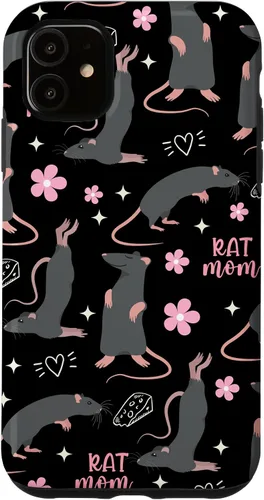 Vista 8 de Funda para iPhone 13 Pro Max Rat Mom Cute Rat Owner Keeper Pet Lover
