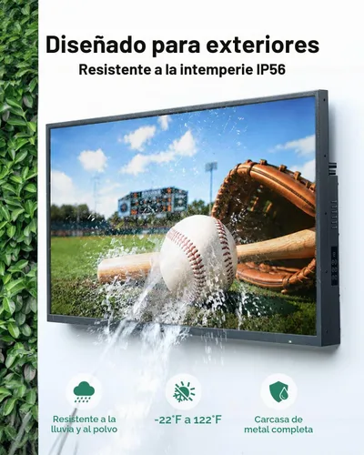 Vista 3 de SYLVOX Outdoor TV, 65" Smart Waterproof Outdoor TVs, 1000 Nits Ultra Bright