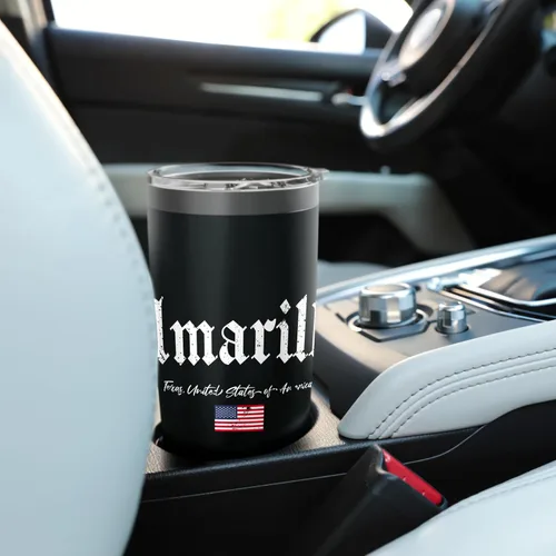 Vista 6 de Amarillo Gothic Design Stainless Steel Insulated Tumbler