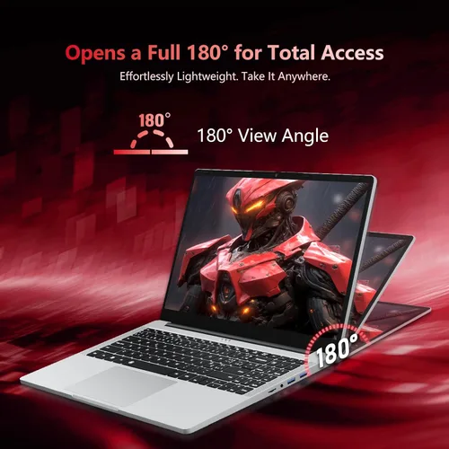 Vista 8 de Computadora portátil AMD Ryzen 5 7430U para juegos, computadora portátil de 15.6 pulgadas con 32 GB de RAM 1 TB SSD, AMD Radeon Lap top, portátiles