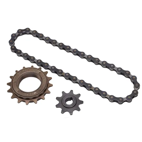Vista 9 de Vbestlife Kit de cadena de rueda libre - Rueda libre de 16 dientes, piñón de 9 dientes, cadena de 38 secciones para accesorios de modificación