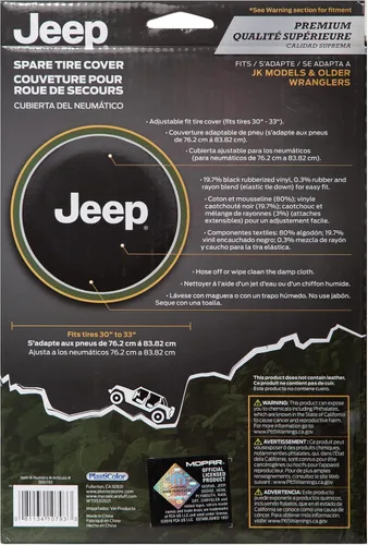 Vista 3 de Plasticolor 000793R01 Funda Premium para Neumático de Repuesto Jeep