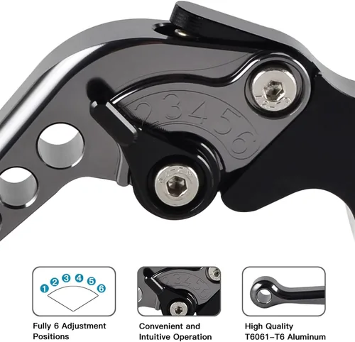 Vista 7 de Palancas de freno de embrague de motocicleta para Suzuki GSX600F GSX750F 1998 2006 para Katana DL650 V-Strom 2004-2010 GSF600F 1989-1997