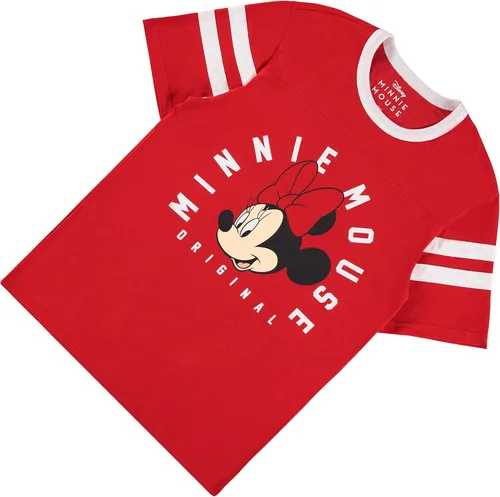 Vista 6 de Disney Camiseta de fútbol universitario de Mickey Mouse y Minnie Mouse para mujer