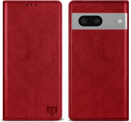 Vista 28 de ZZXX - Funda tipo cartera para Google Pixel 7, magnética fuerte de 6.3 Negro