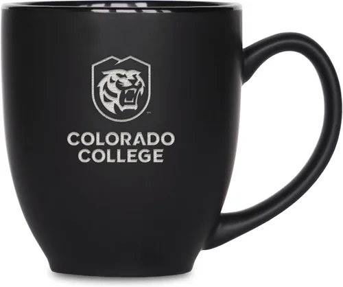 Vista 154 de Rico Industries - Taza de cerámica mate negra con grabado láser estándar de 15oz para NCAA (escuelas T & U) - Para bebidas calientes o frías