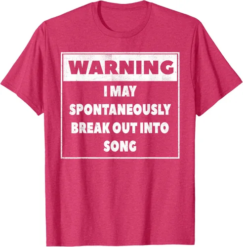 Vista 27 de Advertencia I may Spontaneously romper en canción camiseta