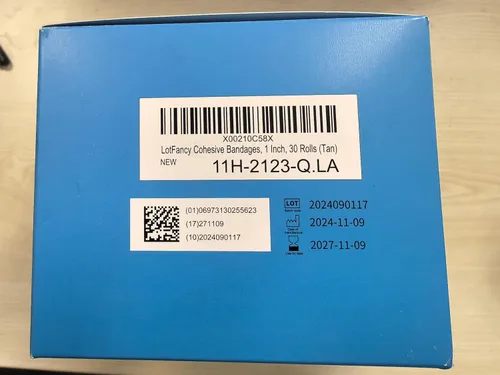 Vista 8 de LotFancy Cinta autoadhesiva, paquete de 30, 1 pulgada x 5 yardas, vendaje autoadhesivo para vendaje elástico, cinta médica de primeros auxilios