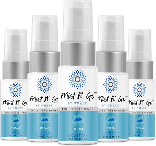 Vista 44 de Mist N' Go by Omaze - Aerosol de Baño de Viaje para Inodoro Eliminador de Olores - Aerosol de Inodoro de Viaje para Ambientador de Aire de Baño