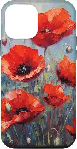 Vista 16 de Funda para iPhone 12/12 Pro Red Poppies Flowers In A Field