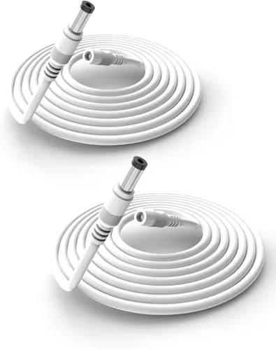 Vista 10 de Tonton Survelliance DVR - Paquete de 2 cables de extensión de alimentación CC de 3.3 pies x 0.083 in 5521 macho a hembra de 12 V CC compatible
