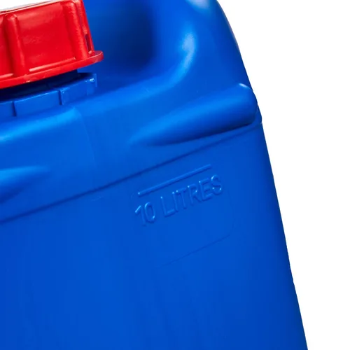 Vista 5 de Hudson Exchange Contenedor con mango de 2.5 galones (10 litros) con tapa, HDPE, azul, paquete de 4