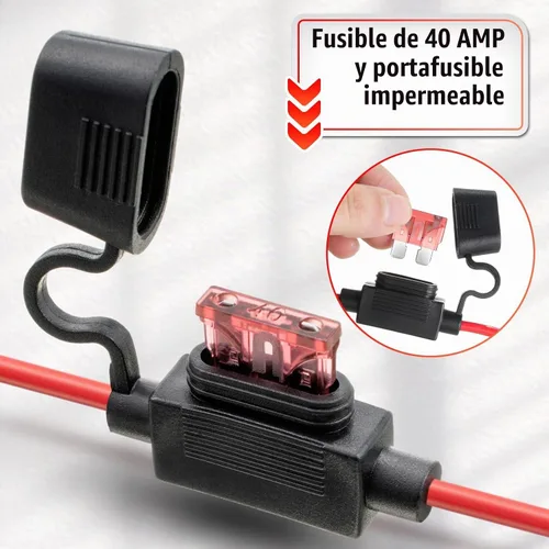 Vista 3 de Saillong Reemplazo del conector de arnés de cable de 12 AWG compatible con batería Peg Perego SLA de 12 voltios, conector de batería de 12 V