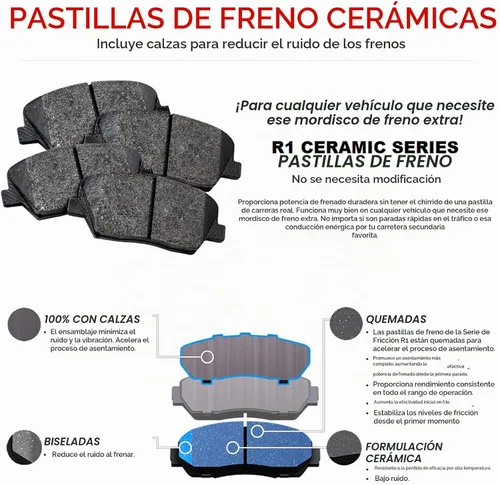 Vista 9 de R1 Concepts Kit de frenos delanteros y traseros para Hyundai Sonata 2016