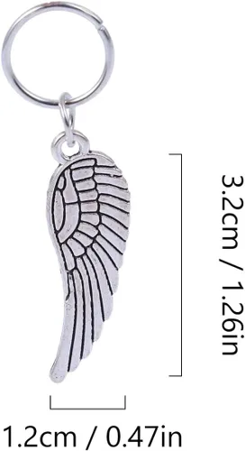 Vista 2 de KALLORY 100 piezas de joyería para el cabello, brazaletes trenzados, anillos para el cabello