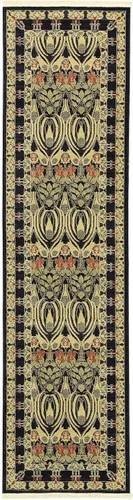 Vista 21 de Unique Loom Edinburgh Collection - Alfombra rectangular (2 pies x 3 pies 1 pulgada, rectangular, azul marino/bronceado)