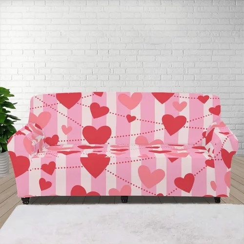 Vista 103 de Boatee Fundas de sofá de 1 pieza con diseño de copo de nieve azul, fundas elásticas para sofá, 1 cojín, protección de muebles, decoración para sala