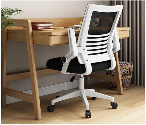 Vista 2 de Office Desk Computer Chair Ergonomic Mesh Gaming Chair with Mid-Back Design, Comfortable Lumbar Support, Adjustable Height, and Swivel Function for