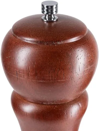 Vista 4 de Soro Essentials - Molinillo de pimienta de madera de 18 pulgadas con acabado de nogal. Molinillo de sal de pimienta. El mejor molinillo de sal