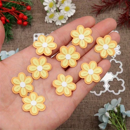 Vista 3 de Lapoo Troquel de corte de flores para álbumes de recortes, plantillas de corte duraderas para álbumes de recortes, álbum de fotos, tarjetas de papel