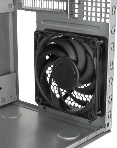 Vista 12 de SilverStone Technology CS240 Chasis NAS Mini-ITX de 4 bahías U.2 Tri-Mode Hot-Swap de alto rendimiento, SST-CS240B