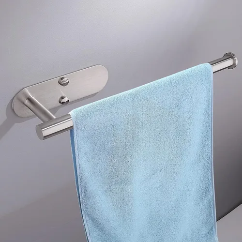 Vista 7 de Toallero de papel para debajo del gabinete, soporte autoadhesivo para toallas de papel negro mate para encimera de baño, organizador horizontal
