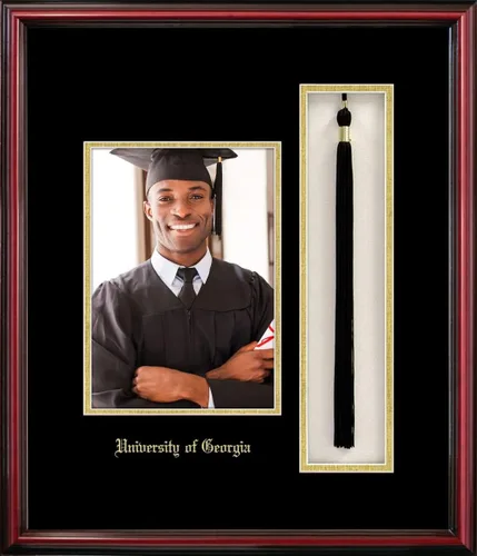 Vista 93 de Campus Images NCAA unisex 5x7 Portrait with Tassel Box Petite Cherry 2-Cereza