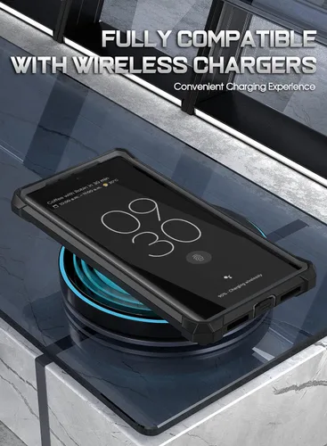 Vista 4 de Poetic Guardian - Funda compatible con Pixel 7 Pro 5G, protector de pantalla integrado que funciona con identificación de huellas dactilares