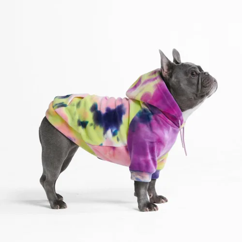 Vista 113 de Spark Paws Sudadera con capucha para perro, suéter de primera calidad para perros pequeños, medianos y grandes Trajes cálidos para bulldogs