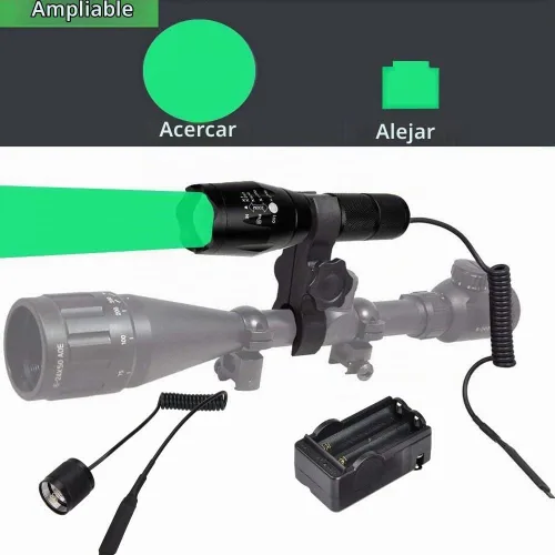 Vista 3 de WINDFIRE Green Depredador Luz Coyote Hog Fox Varmint Caza Linterna Verde Claro