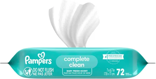 Vista 10 de Pampers Toallitas para bebé, limpieza completa con aroma fresco para bebé, limpia suavemente de la cabeza a los pies, 864 en total