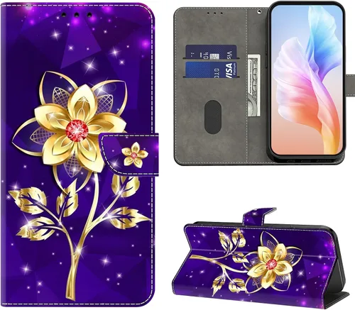 Vista 24 de Funda para Moto G 5G 2022, Moto G 5G 2022, funda protectora de piel sintética con tarjetero para Motorola Moto G 5G 2022 - Rosa azul