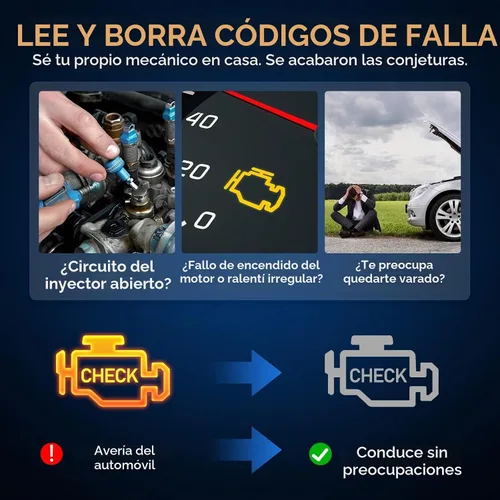 Vista 2 de FOXWELL NT301 OBD2 escáner de datos en vivo profesional mecánico OBDII lector de código de diagnóstico herramienta para comprobación de luz del motor