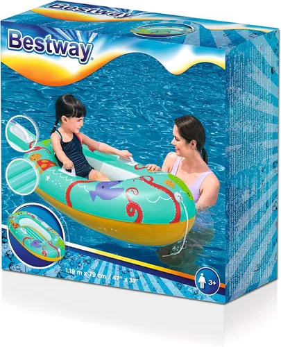 Vista 3 de Bestway® 47" x 31"/1.19m x 79cm Tropical Crew Baby Boat