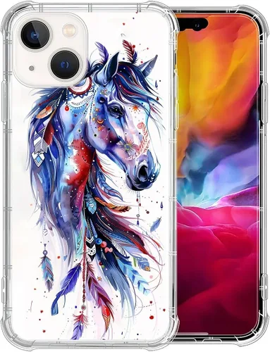 Vista 29 de CARLOCA Funda compatible con iPhone 7 Plus para niña, transparente con increíble diseño de nebulosa espacial, diseño de plástico a prueba de golpes