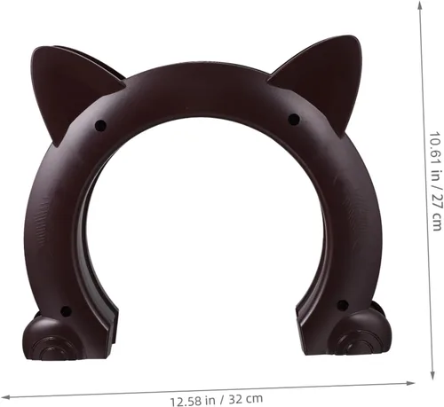 Vista 2 de Túnel de puerta de pasillo para gatos para puertas interiores, fácil de instalar, suministro para mascotas con tornillos resistentes, resistente a