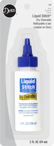 Vista 3 de Dritz Liquid Stitch Fabric Mender, 1.69 onzas líquidas, transparente