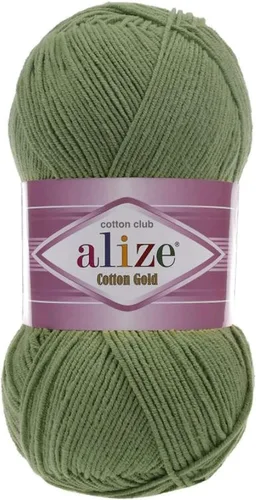 Vista 43 de 55% algodón 45% acrílico Alize Cotton Gold Yarn 1 madeja/bola 3.53 oz 360 yardas (1-crema)