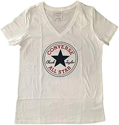 Vista 2 de Converse Camiseta con cuello en V y logotipo Chuck Patch