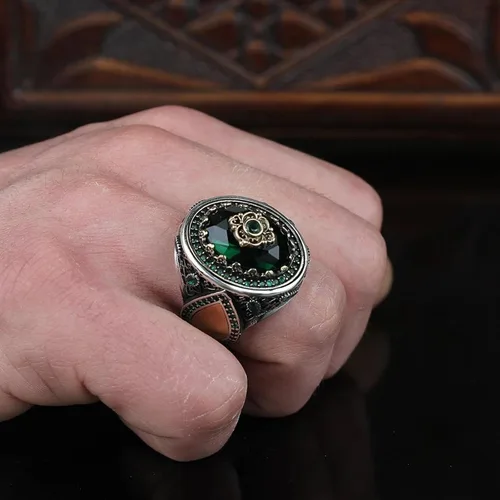 Vista 2 de Alianzas de compromiso de boda para mujer, anillo de aleación para hombre, regalo de cumpleaños de Navidad