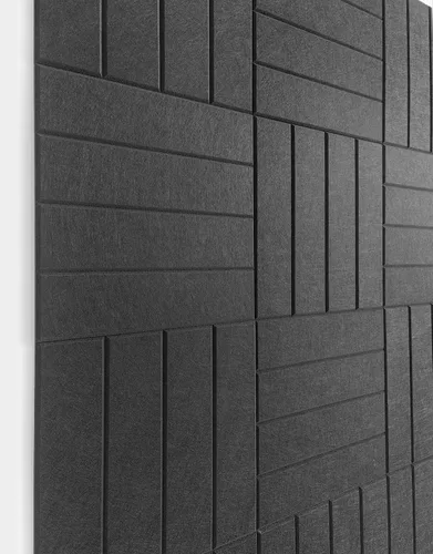 Vista 7 de Paneles acústicos cuadrados de 11.18 pulgadas, paquete de 12 paneles de pared que absorben el sonido, azulejos decorativos de fieltro insonorizados