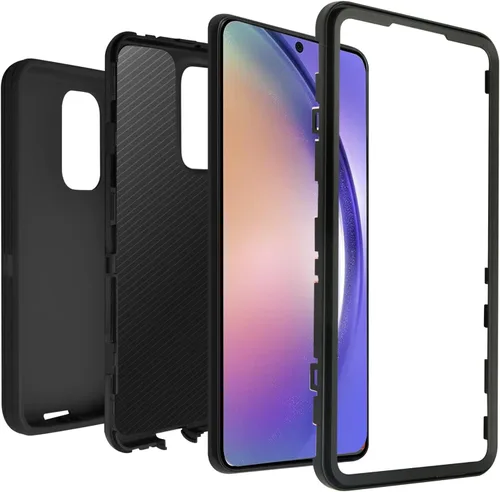 Vista 4 de Funda para Galaxy A54, estructura de doble capa, cubierta de protección resistente, a prueba de golpes, caídas y polvo, resistente y duradera