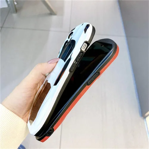 Vista 7 de Funda multicolor para Apple iPhone 15 14 13 12 11 Pro Max XR 8 7 Plus (rojo, para iPhone 15)